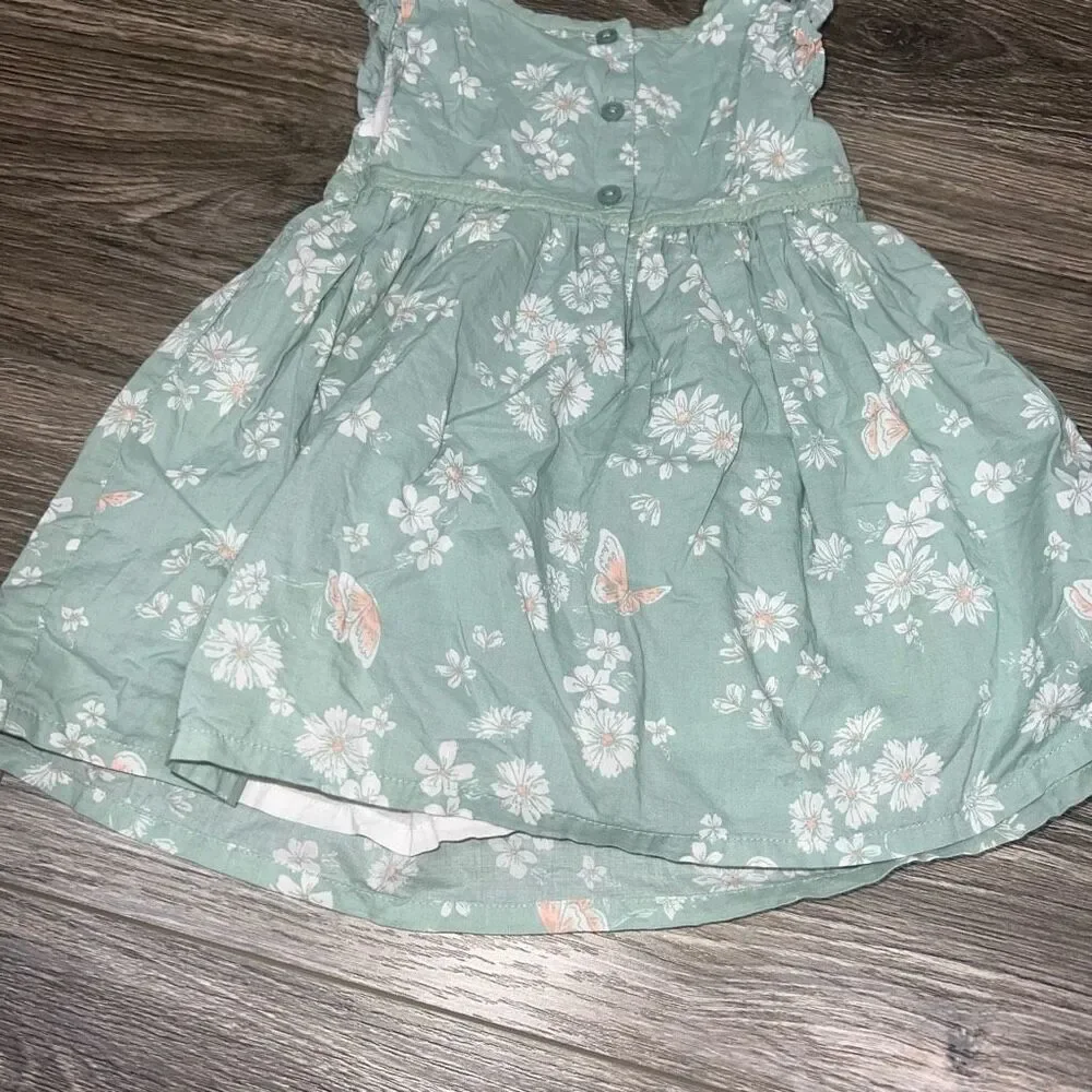🏈 Baby B'gosh Green Summer Dress